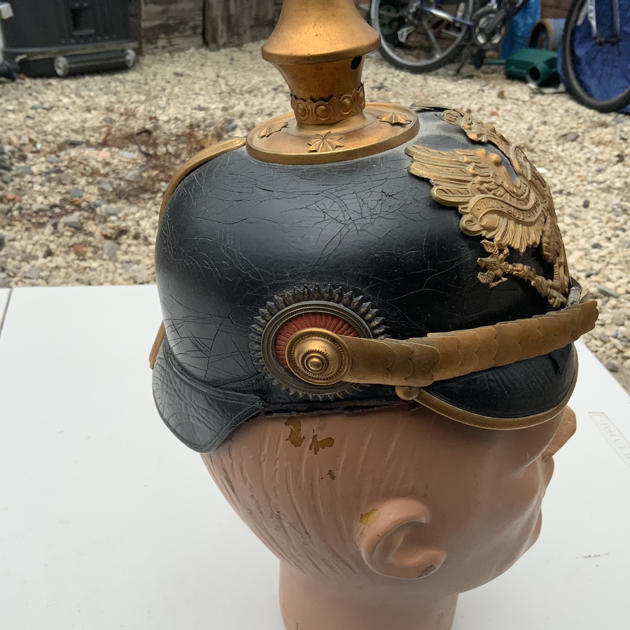 Antique Imperial Germany  Officers Helmet