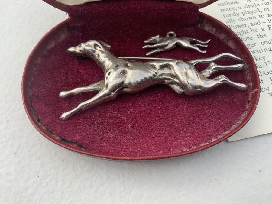 Antique The Silver Greyhound The Queens F.M.S