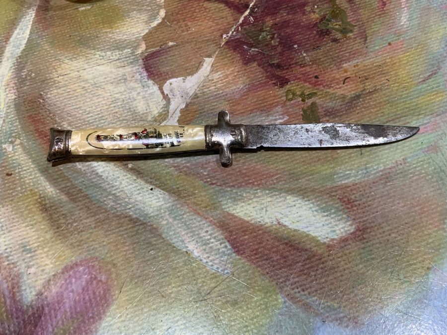 Vintage dagger paper knife, European