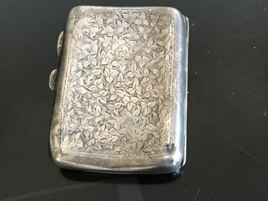 Antique Solid silver cigarettes cases
