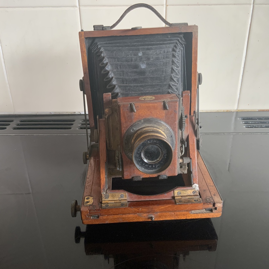 Thornton Picard camera in mahogany and brass