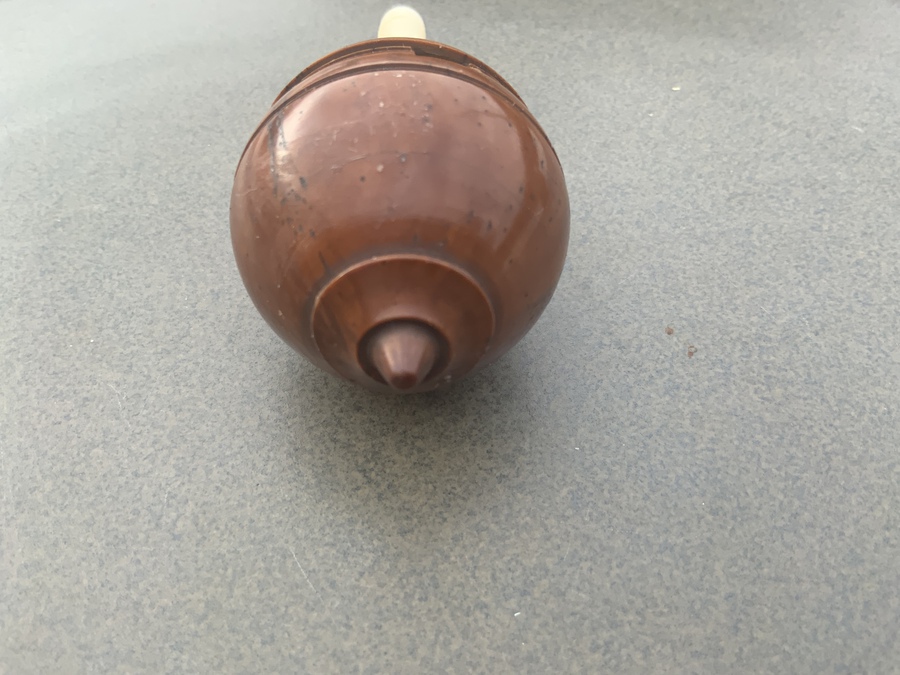 Antique TREEN VICTORIAN CHILDS SPINNING TOP