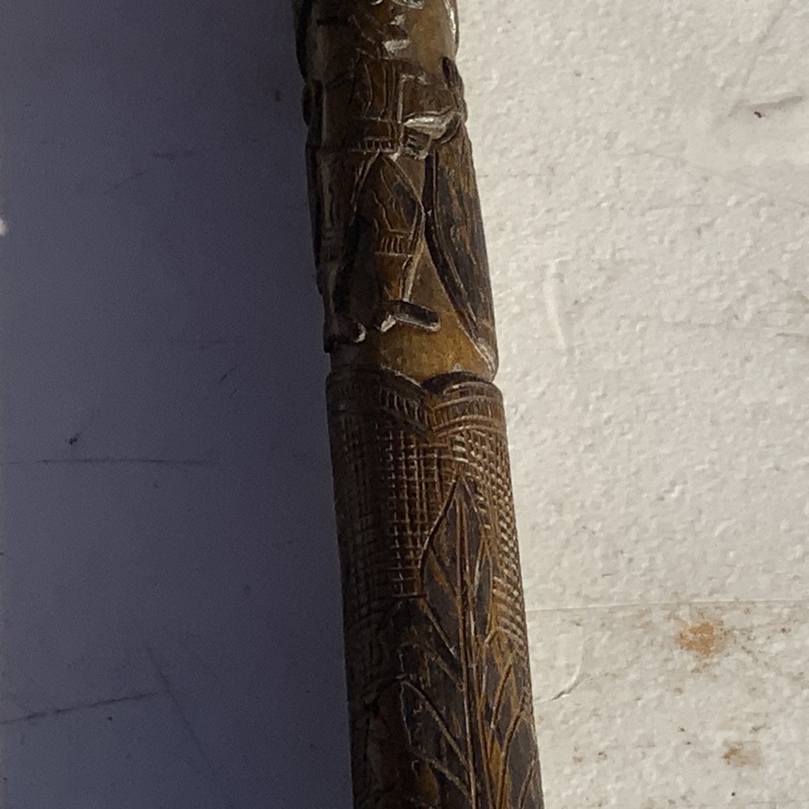 Antique Masonic walking stick German Regency 