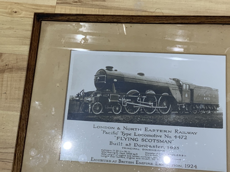 Antique Flying Scotsman Locomotive No 4472 rare limited Edition framed