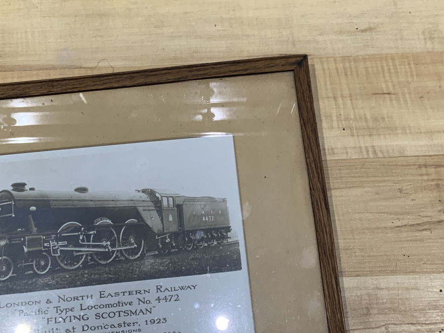 Antique Flying Scotsman Locomotive No 4472 rare limited Edition framed