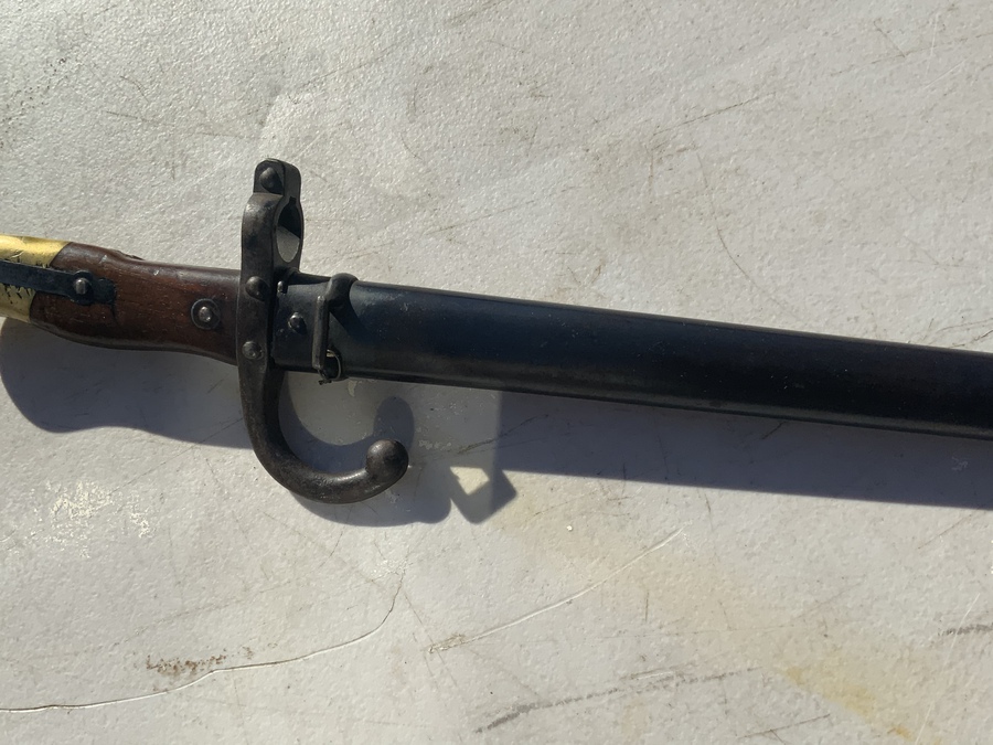 Antique French Bayonet & Scabbard 1WW ERA