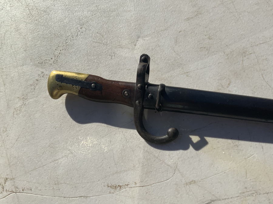 Antique French Bayonet & Scabbard 1WW ERA