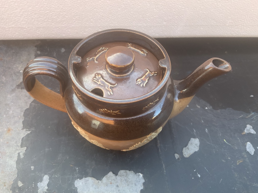 Antique Denby single cup teapot