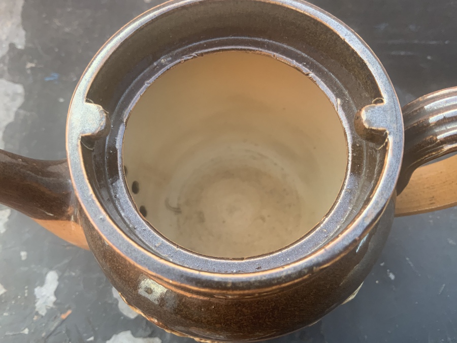 Antique Denby single cup teapot