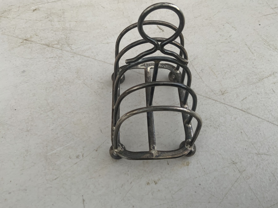 Antique Toast rack Solid Silver