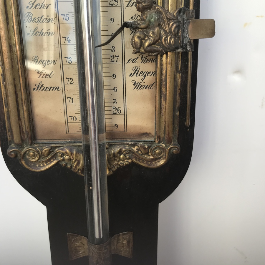 Antique Georgian Stick Barometer  working 