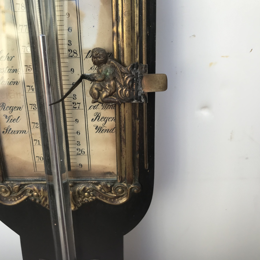 Antique Georgian Stick Barometer  working 