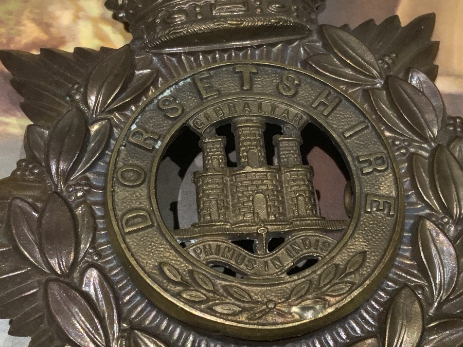 Antique Dorset Regiment Helmet badge