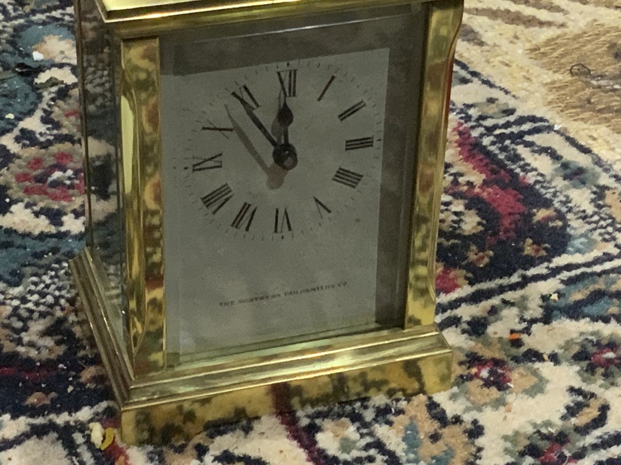 Antique Carriage Clock by Northern Goldsmiths Company in Presentation box 