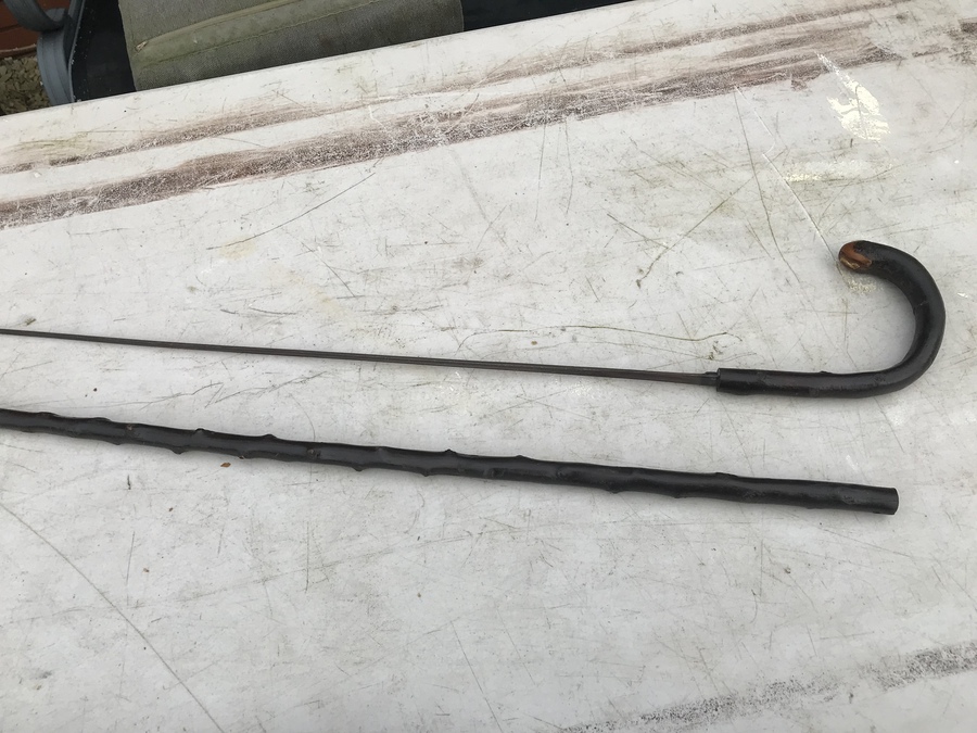 Antique Fantastic Irish Blackthorn walking stick sword stick 