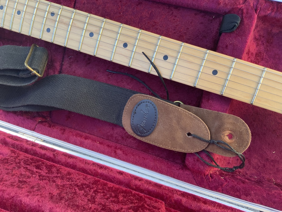 Antique Fender Guitar and Fender Amplifier 