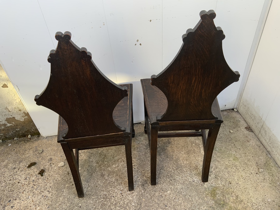 Antique Pair of Hall chairs