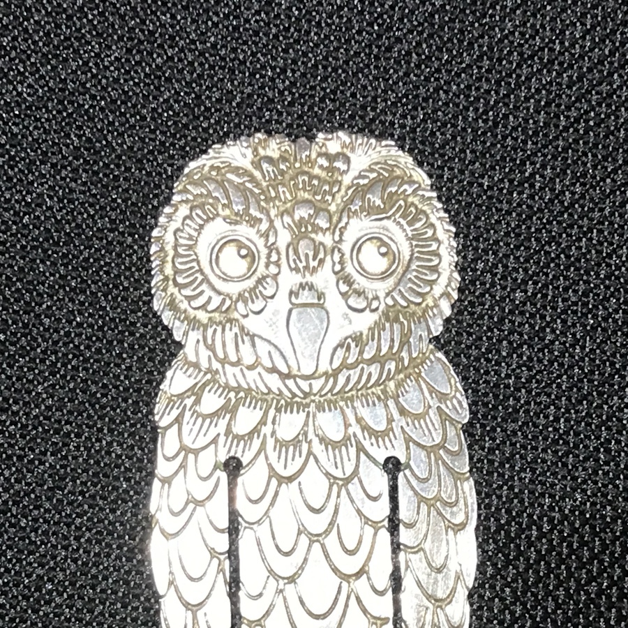 Antique Owl shaped notes clip or bookmark 
