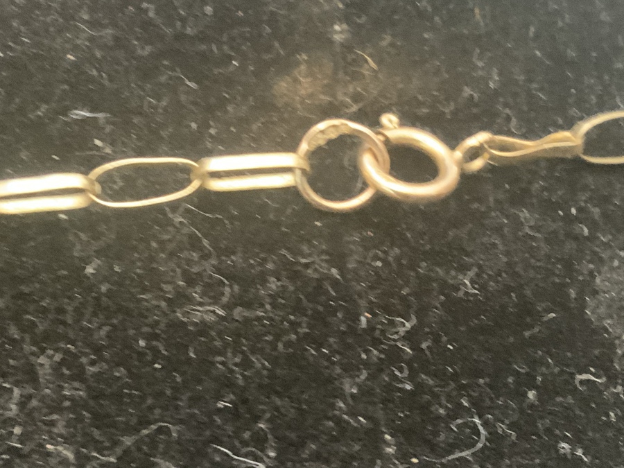 Antique Gold Necklace 9CT Lady's