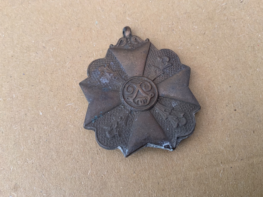 Antique Belgium military Medal for Congo service