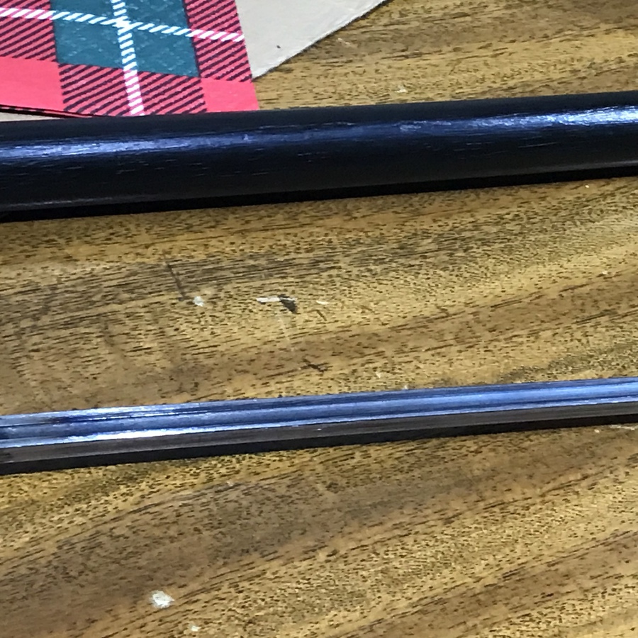 Antique Gentleman’s walking stick sword stick with silver top