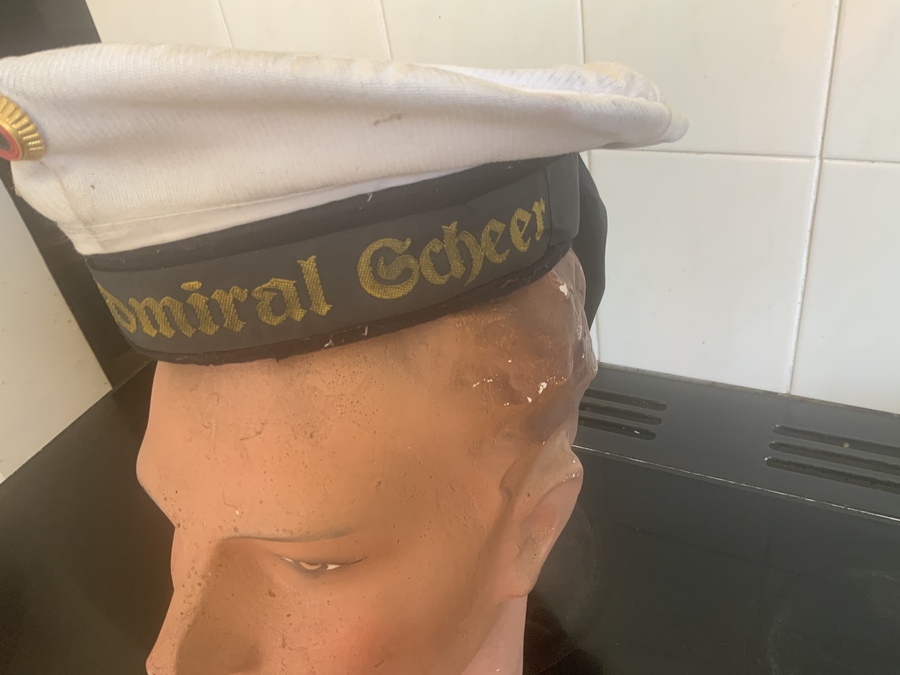 Antique Admiral Scheer sailors hat