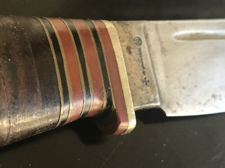 Antique Fighting knife by Wade & Butcher of Sheffield 