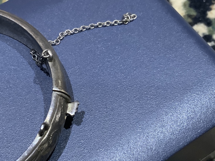 Antique Solid Silver Bracelet 