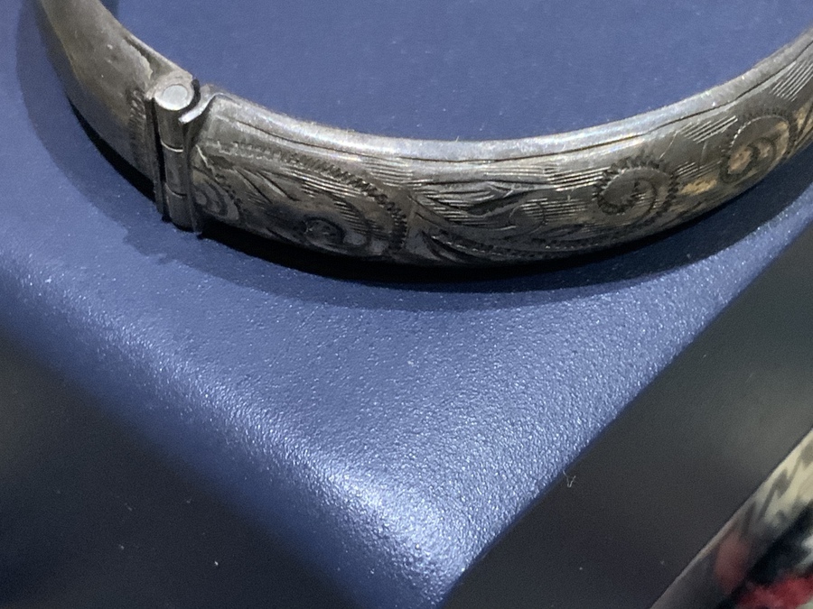 Antique Solid Silver Bracelet 