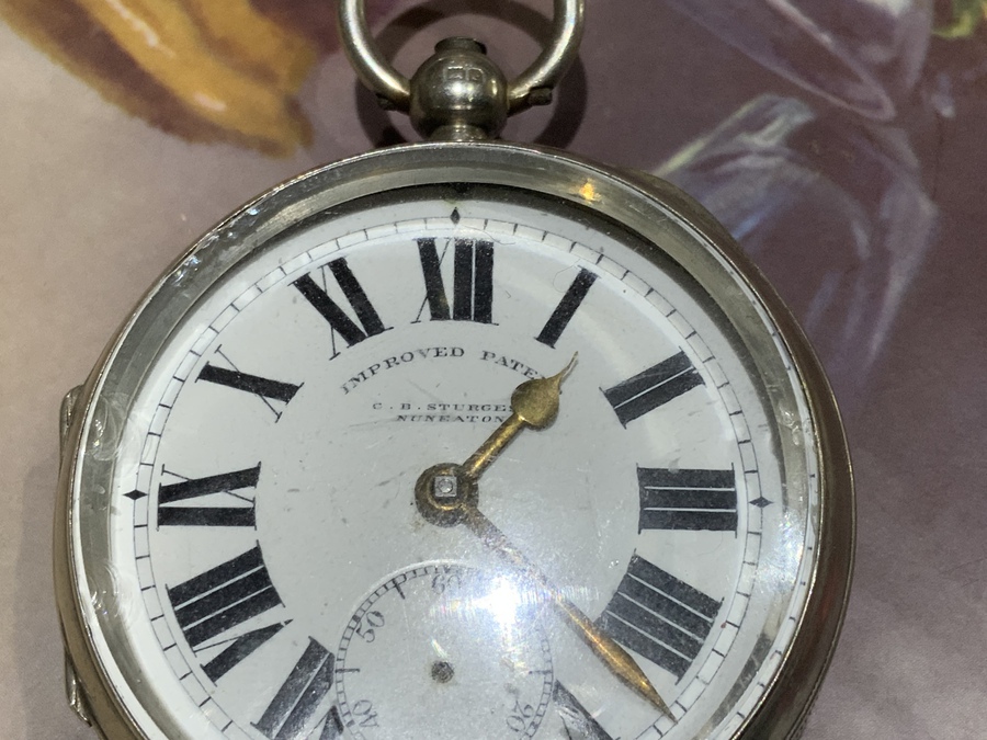 Antique Pocket watch silver hallmarked case