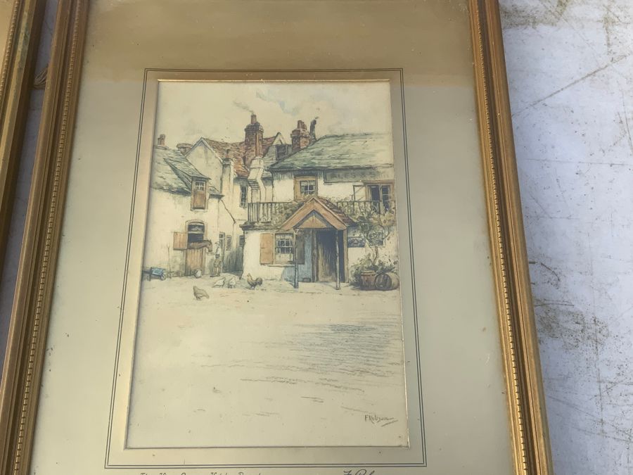 Antique Featherstone Robson pair of watercolours