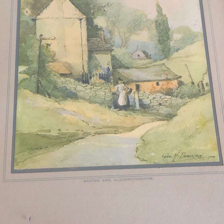 Antique George Henry Downing Watercolour 