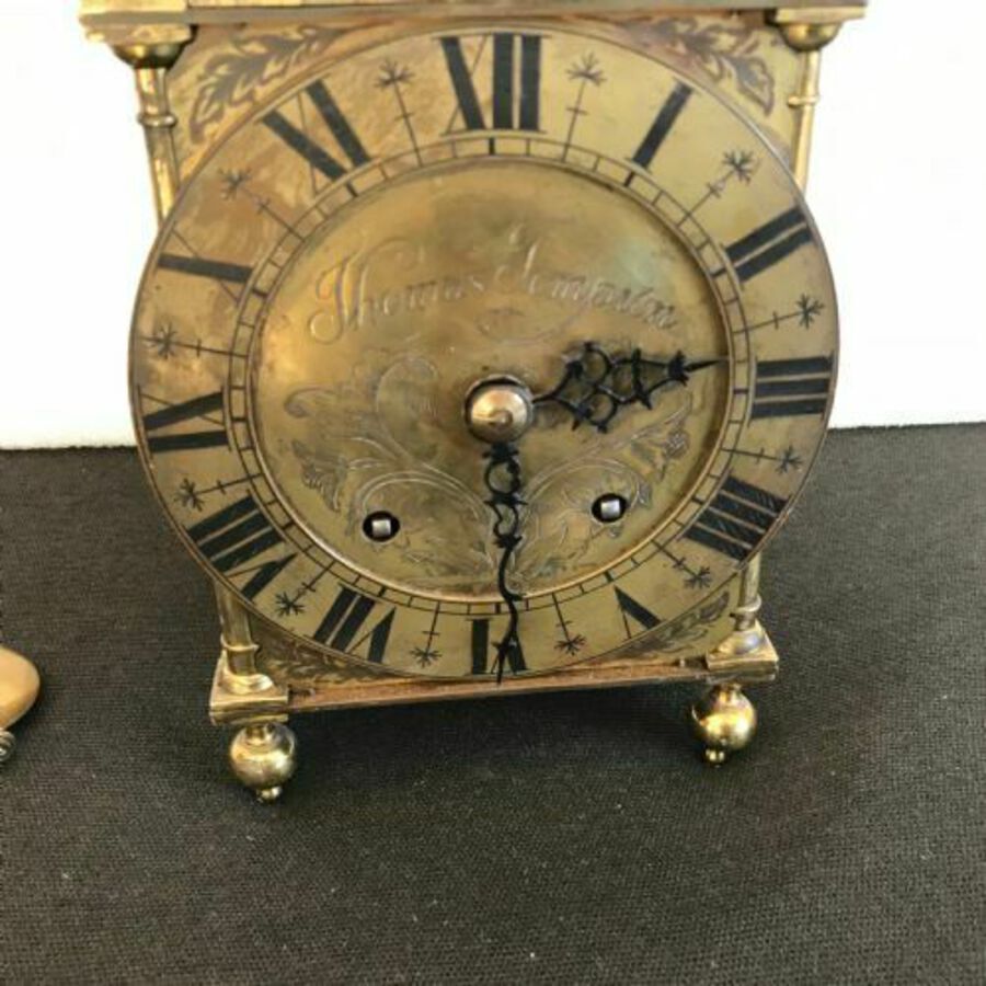Antique Lantern Clock by Winterhalder & Hofmeier Germany 1900