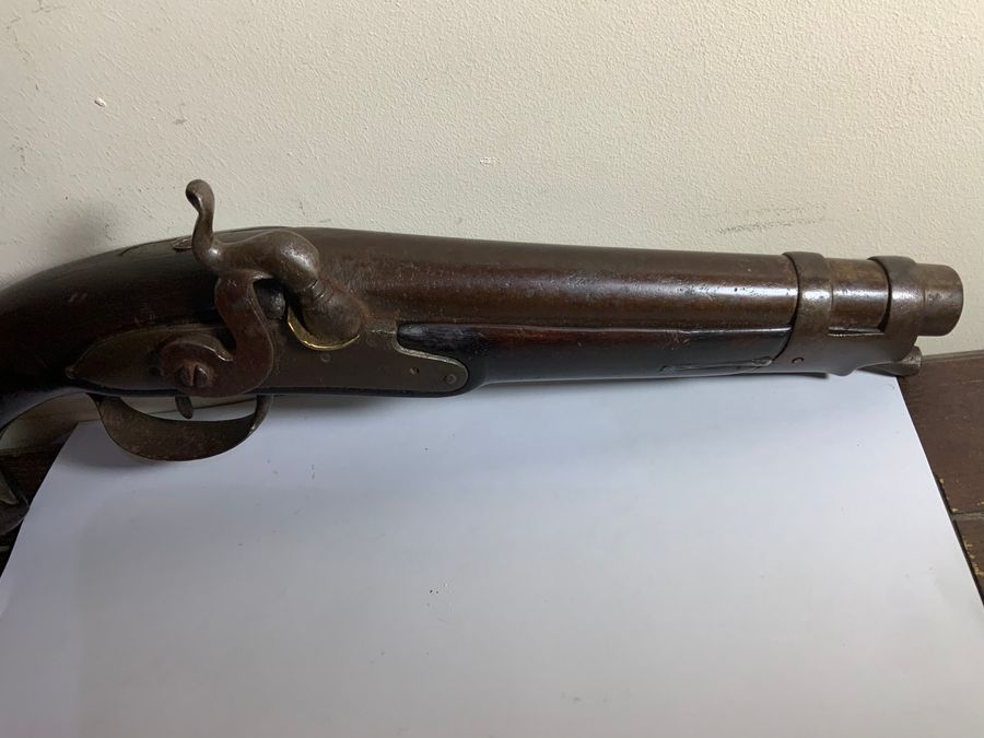 Antique American US Marshals percussion pistol