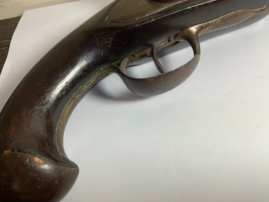 Antique American US Marshals percussion pistol