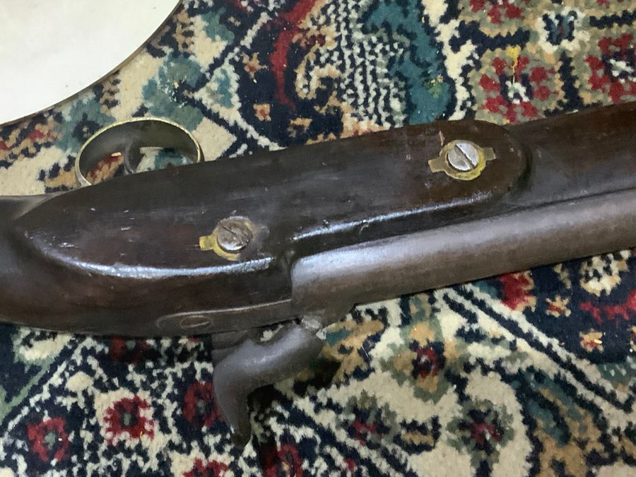 Antique Percussion Pistol,  rare  British Mounted Police