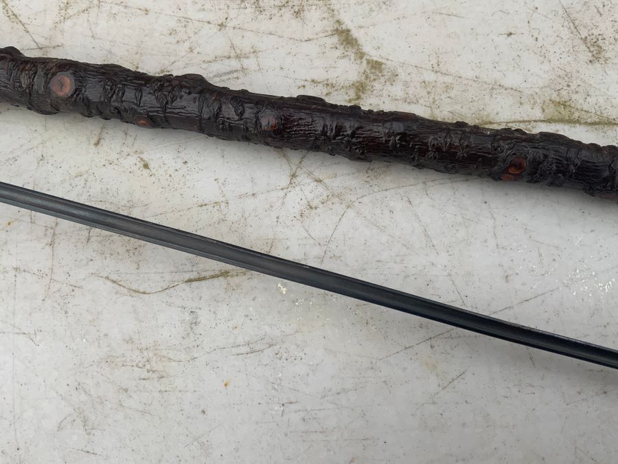 Antique Fantastic Holly Wood Gentleman’s walking stick sword stick 