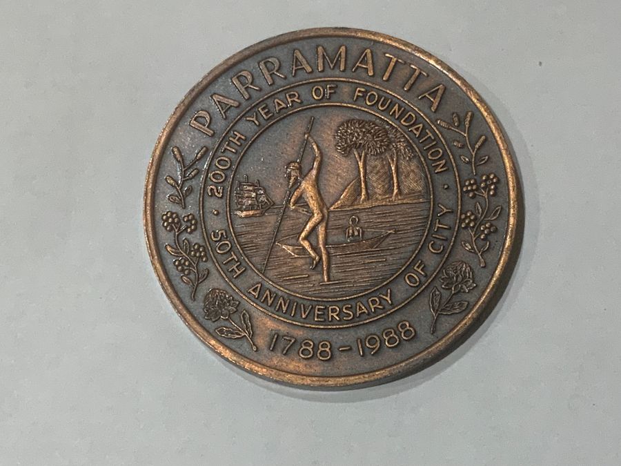 PARRAMATTA 1788-1988 BRONZE ANNIVERSARY