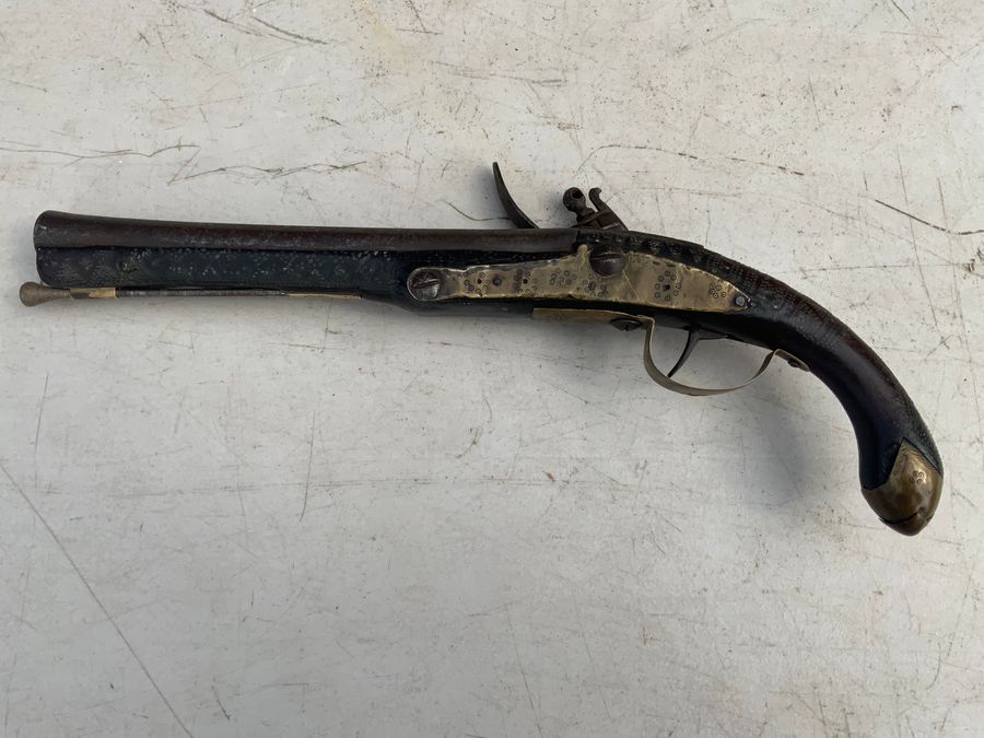 Antique Flintlock Pistol Far Eastern Origins