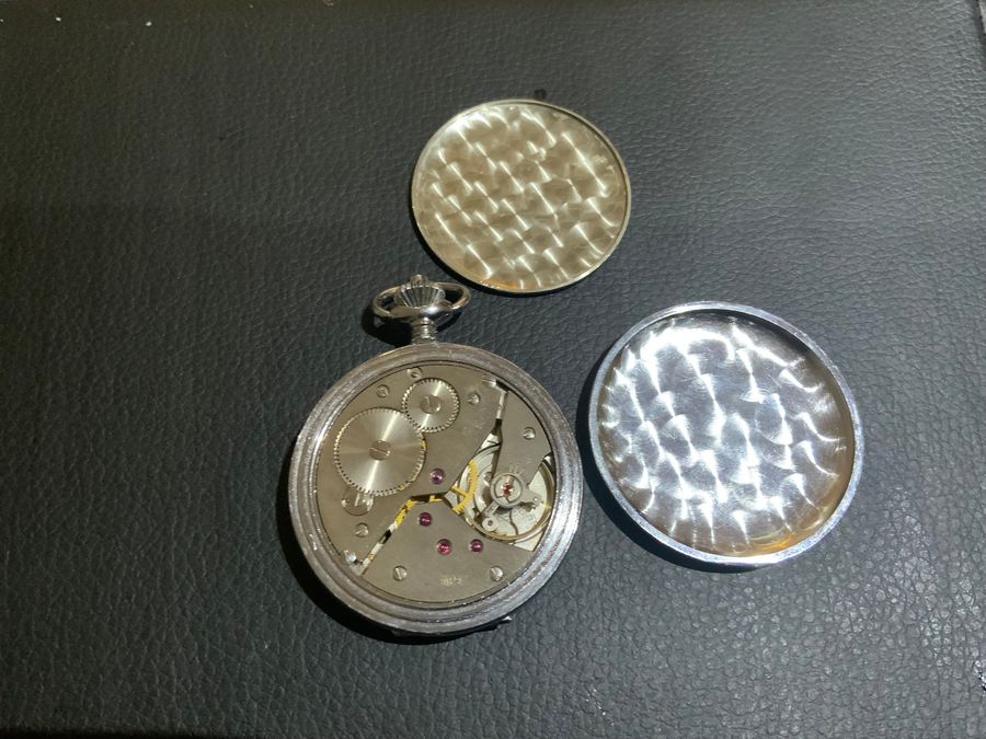 Antique Full Hunter Swiss Braille’s pocket watch 