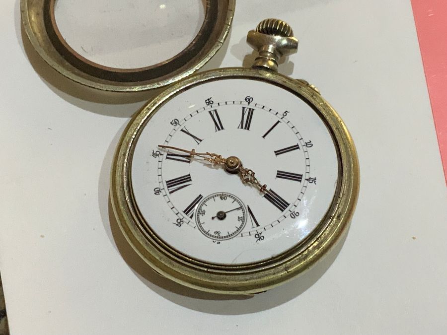Antique Pocket watch silver and gold plated