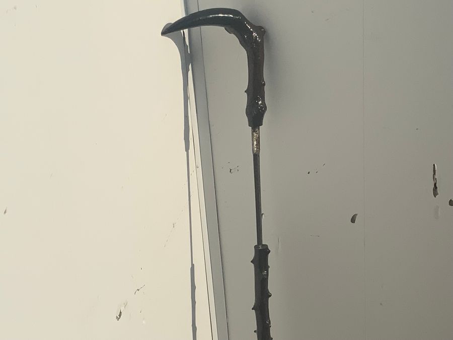 Antique Irish Blackthorn walking stick sword stick