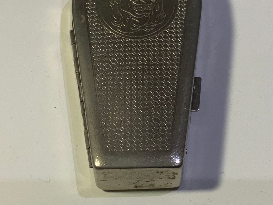 Antique Rare Coffin shaped silver type cigarette case