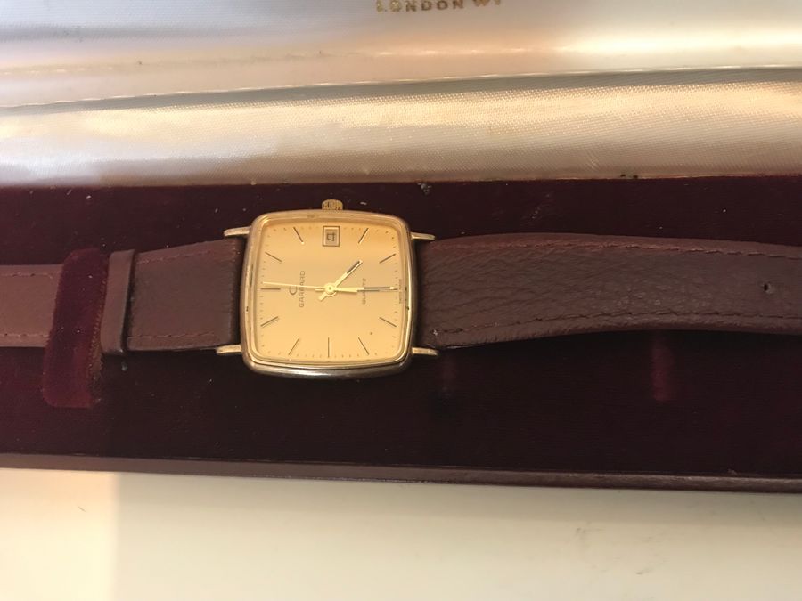 Antique Garrard of London gold man’s Wristwatch 