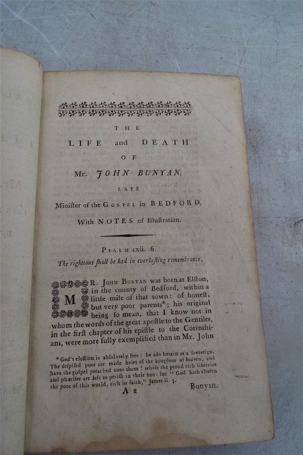 1st Edition the Life & Death of John Bunyan 'The Holy War'