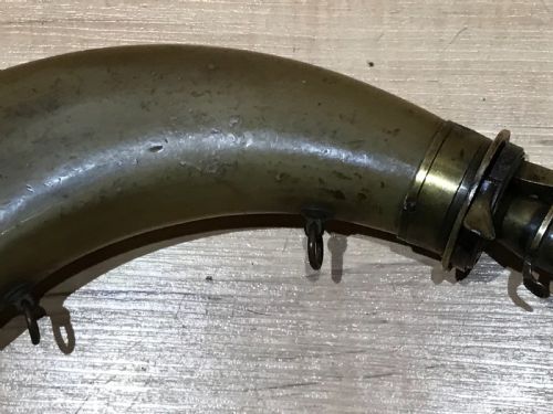 Antique 18th century black powder horn. Rare