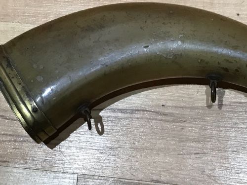 Antique 18th century black powder horn. Rare