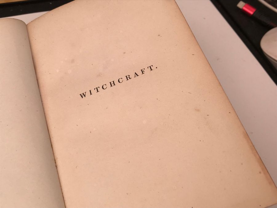 Antique UPHAM’S LECTURES ON WITCHCRAFT SALEM 1692