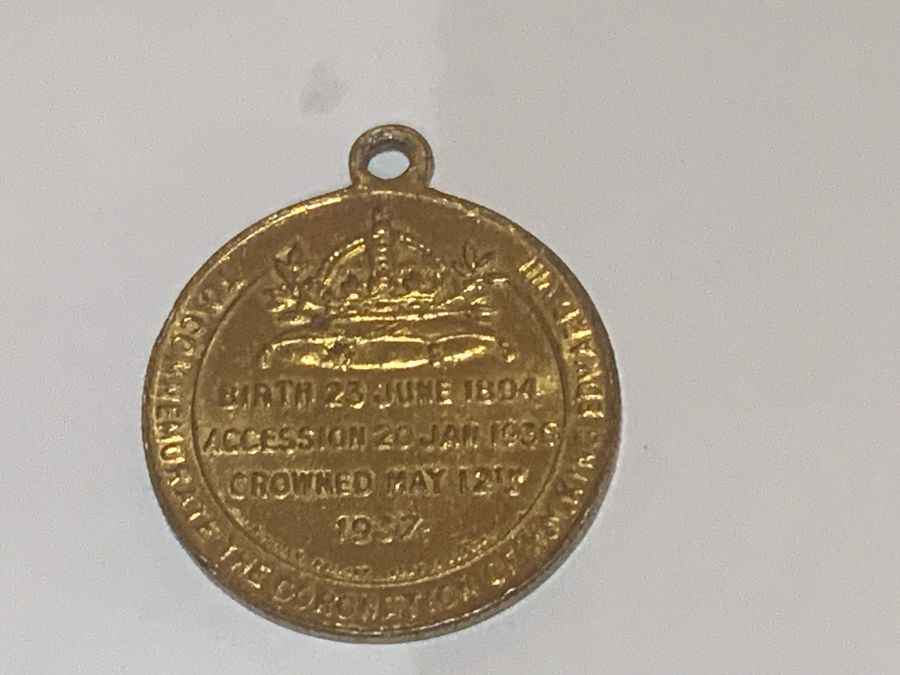 Antique Edward V11 medallion very rare 