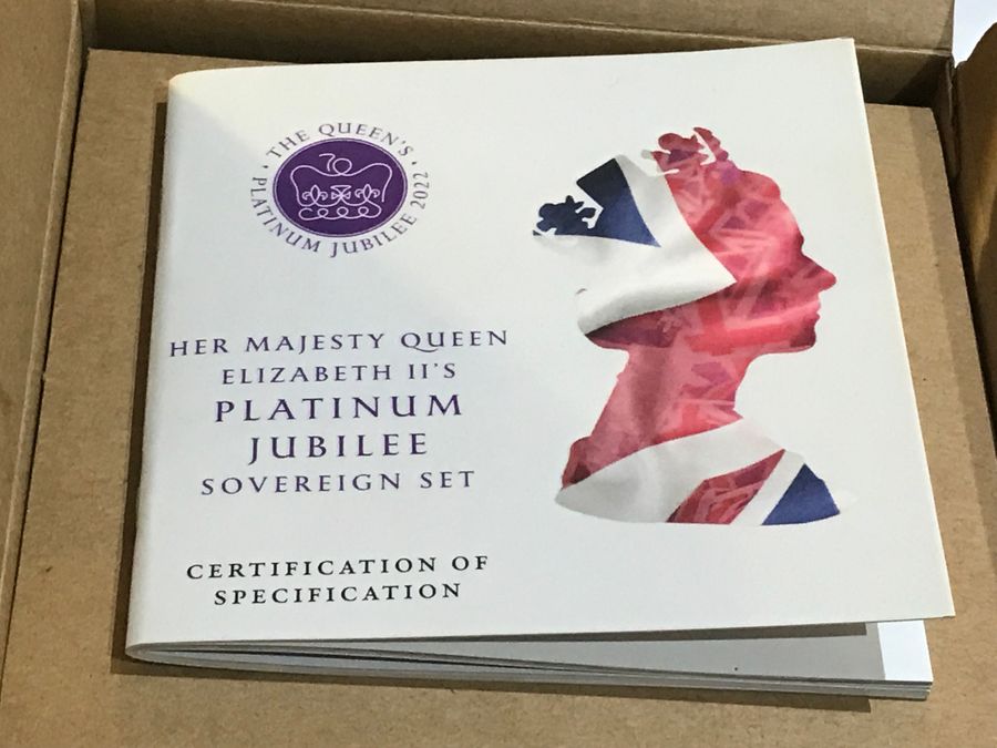 Antique Her Majesty Queen Elizabeth 11’s Platinum Jubilee Sovereign Set
